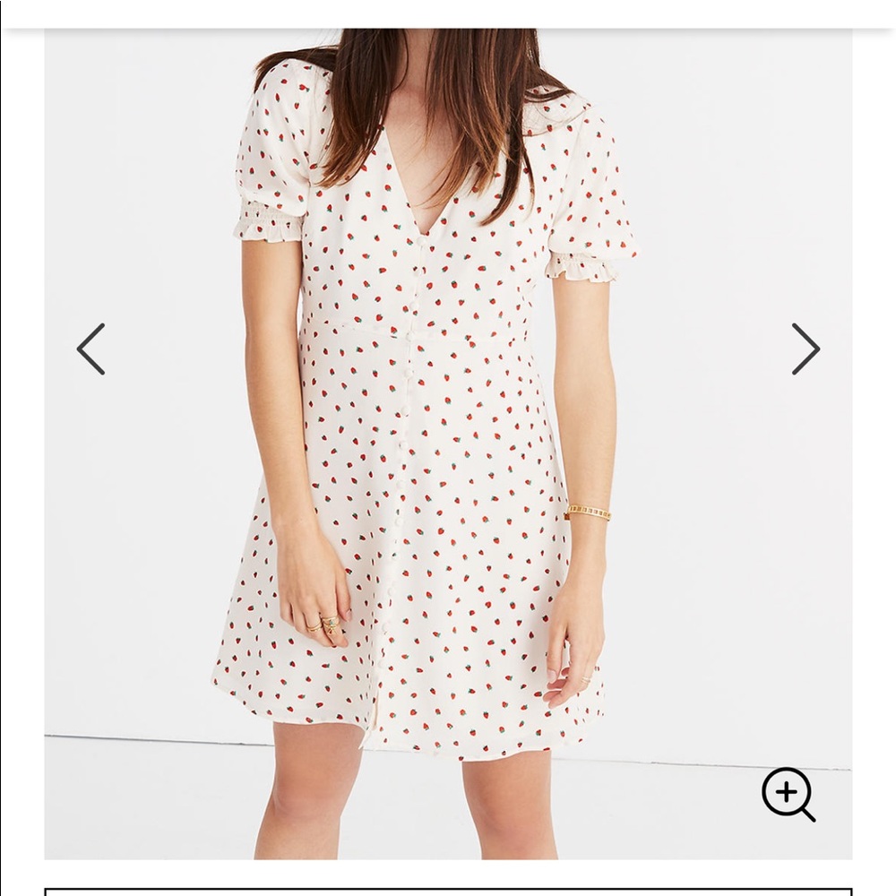NWOT Madewell Strawberry Dress